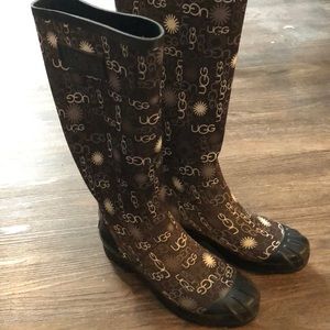 Ugg Logo Rain Boots